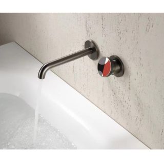 Смеситель для раковины встраиваемый Bronze de Luxe 9007GM-R, графит/красный